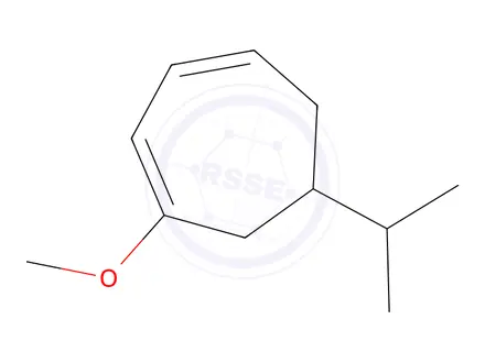 Chemical structure of 1,3-Cycloheptadiene,1-methoxy-6-(1-methylethyl)-(9CI)