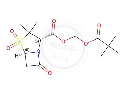 Chemical structure of Sulbactam pivoxil