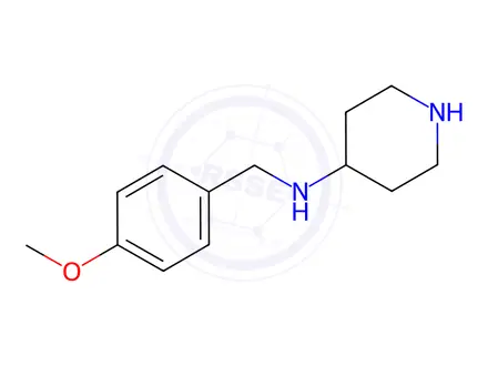 Chemical structure of N-(4-methoxybenzyl)piperidin-4-amine