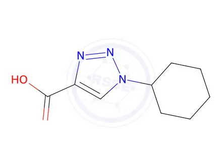 Chemical structure of 1-cyclohexyl-1H-1,2,3-triazole-4-carboxylic acid