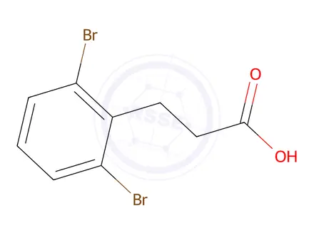 Chemical structure of 3-(2,6-Dibromophenyl)propanoic acid