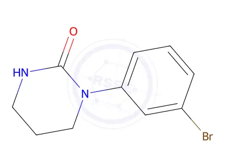 Chemical structure of 1-(3-bromophenyl)-1,3-diazinan-2-one