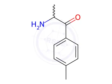 Chemical structure of 1-Propanone, 2-amino-1-(4-methylphenyl)-