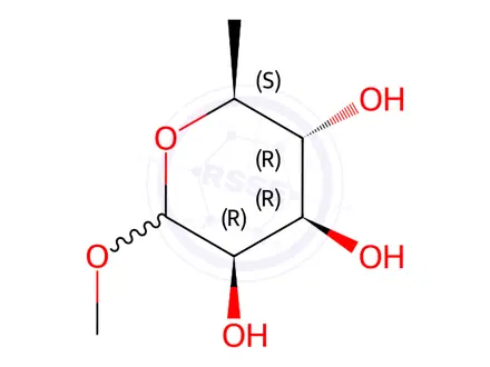 Chemical structure of Methyl-L-rhamnopyranoside
