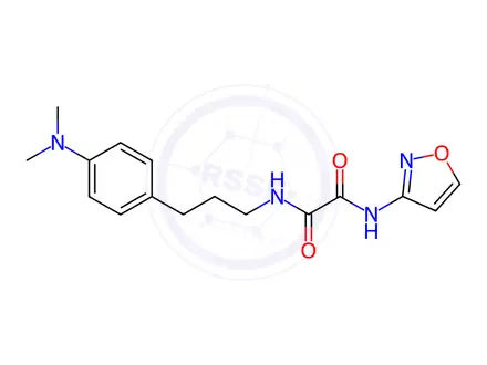 Chemical structure of N1-(3-(4-(Dimethylamino)phenyl)propyl)-N2-(isoxazol-3-yl)oxalamide