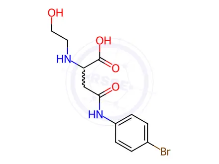 Chemical structure of N4-(4-Bromophenyl)-N2-(2-hydroxyethyl)-L-asparagine