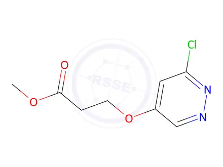 Chemical structure of Methyl 3-((6-chloropyridazin-4-yl)oxy)propanoate