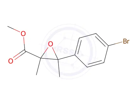 Chemical structure of Methyl 3-(4-bromophenyl)-2,3-dimethyloxirane-2-carboxylate