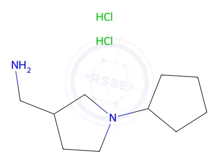 Chemical structure of [(1-cyclopentyl-3-pyrrolidinyl)methyl]amine dihydrochloride