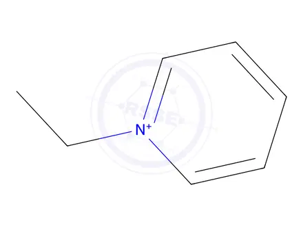 Chemical structure of Pyridinium, 1-ethyl-(8CI,9CI)