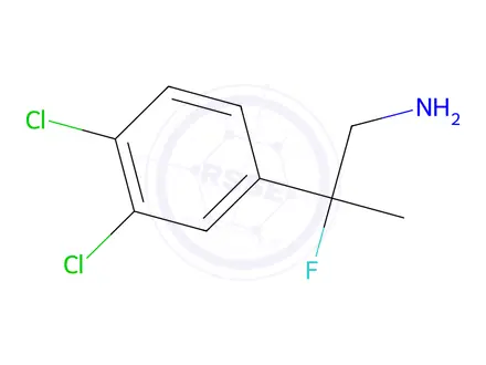 Chemical structure of 2-(3,4-Dichlorophenyl)-2-fluoropropan-1-amine