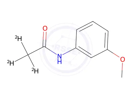 Chemical structure of N-(3-methoxyphenyl)acetamide-d3