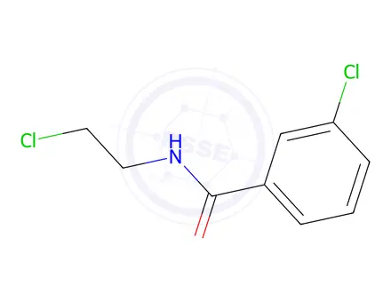 Chemical structure of 3-CHloro-n-(2-chloroethyl)benzamide