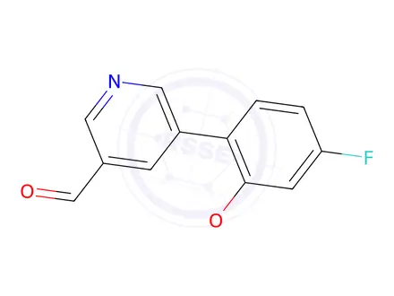 Chemical structure of 5-(4-Fluoro-2-methoxyphenyl)pyridine-3-carboxaldehyde