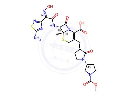Chemical structure of Ceftobiprole Impurity 77