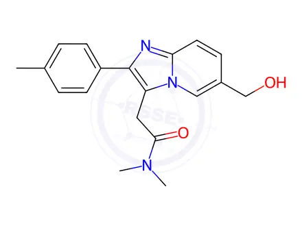 Chemical structure of 6-Hydroxymethyl zolpidem