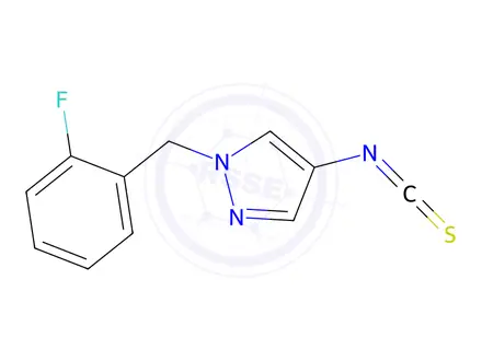 Chemical structure of 1-(2-FLUORO-BENZYL)-4-ISOTHIOCYANATO-1H-PYRAZOLE