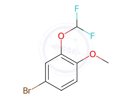 Chemical structure of Benzene, 4-bromo-2-(difluoromethoxy)-1-methoxy-