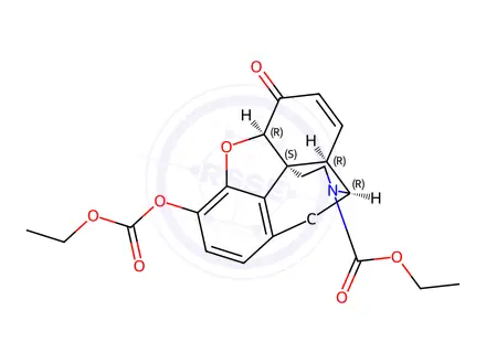 Chemical structure of ethyl (4R,4aR,7aR,12bS)-9-((ethoxycarbonyl)oxy)-7-oxo-1,2,4,4a,7,7a-hexahydro-3H-4,12-methanobenzofuro[3,2-e]isoquinoline-3-carboxylate