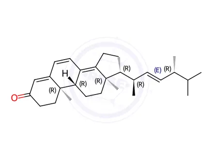 Chemical structure of Ergosta-4,6,8(14),22-tetraen-3-one