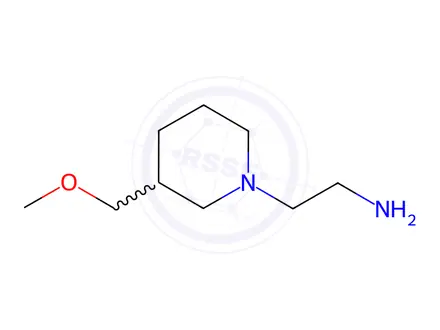 Chemical structure of 2-[3-(methoxymethyl)piperidin-1-yl]ethan-1-amine dihydrochloride