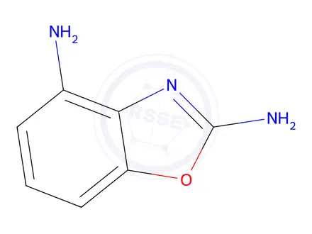 Chemical structure of 2,4-Diaminobenzoxazole
