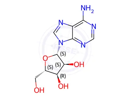 Chemical structure of L-Adenosine