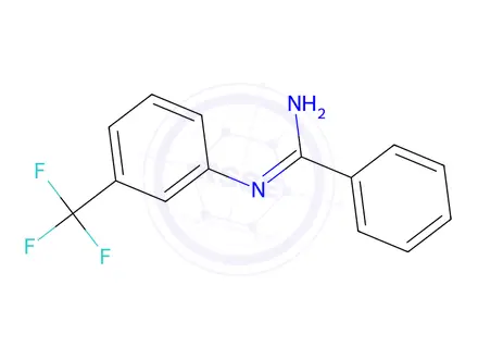 Chemical structure of N-(α,α,α-Trifluoro-m-tolyl)benzamidine