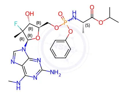 Chemical structure of Bemnifosbuvir Impurity 1