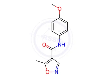 Chemical structure of N-(4-Methoxyphenyl)-5-methylisoxazole-4-carboxamide