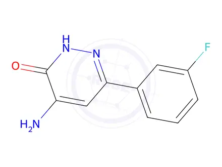 Chemical structure of 4-amino-6-(3-fluorophenyl)pyridazin-3-ol