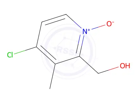 Chemical structure of 4-Chloro-3-methyl-2-pyridinemethanol 1-Oxide