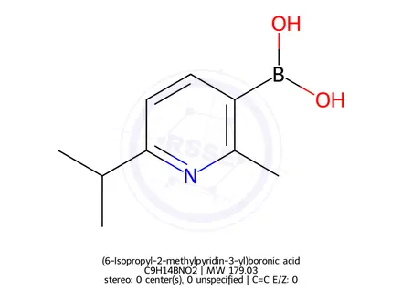 Chemical structure of (6-Isopropyl-2-methylpyridin-3-yl)boronic acid