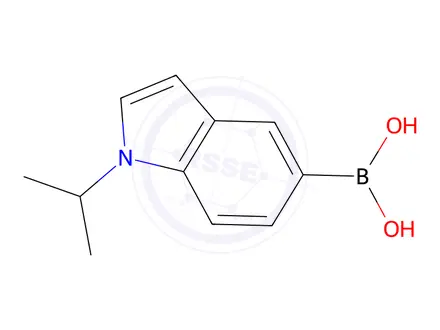 Chemical structure of (1-Isopropylindol-5-yl)boronic acid