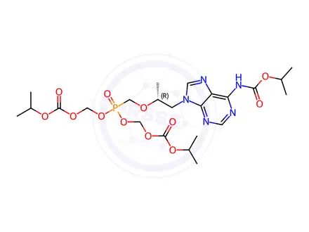 Chemical structure of Tenofovir Disoproxil Carbamate
