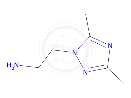 Chemical structure of [2-(3,5-dimethyl-1H-1,2,4-triazol-1-yl)ethyl]amine Dihydrochloride