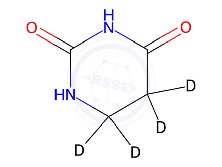 Chemical structure of Uracil Impurity 110-d4