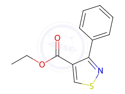 Chemical structure of Ethyl 3-phenylisothiazole-4-carboxylate