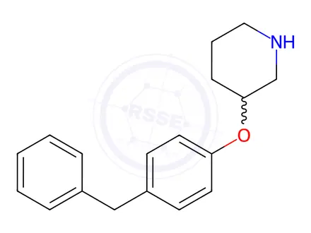 Chemical structure of 3-(4-Benzylphenoxy)piperidine