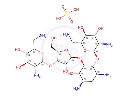 Chemical structure of Neomycin B Sulphate