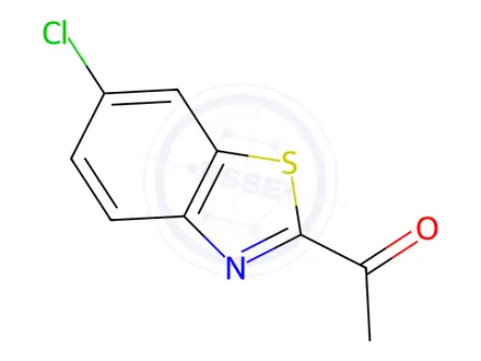Chemical structure of Ethanone, 1-(6-chloro-2-benzothiazolyl)-(9CI)