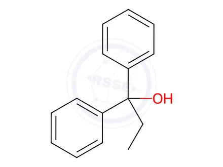 Chemical structure of Ethyldiphenylcarbinol