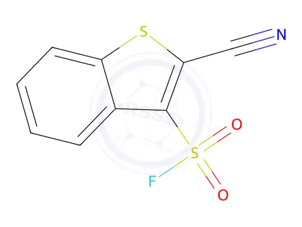 Chemical structure of 2-Cyanobenzo[b]thiophene-3-sulfonyl fluoride