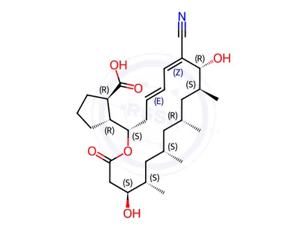 Chemical structure of Borrelidin