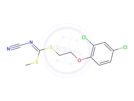 Chemical structure of [2-(2,4-Dichlorophenoxy)ethyl]methyl-cyanocarbonimidodithioate