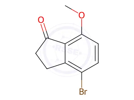 Chemical structure of 4-Bromo-7-methoxy-indan-1-one