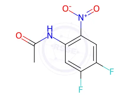 Chemical structure of N-(4,5-Difluoro-2-nitrophenyl)acetamide