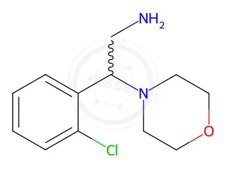 Chemical structure of 2-(2-Chlorophenyl)-2-(morpholin-4-yl)ethylamine