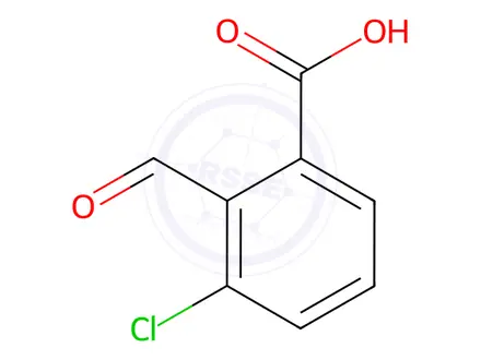 Chemical structure of 3-Choro-2-formylbenzoic acid