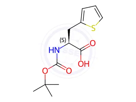 Chemical structure of Boc-L-2-Thienylalanine
